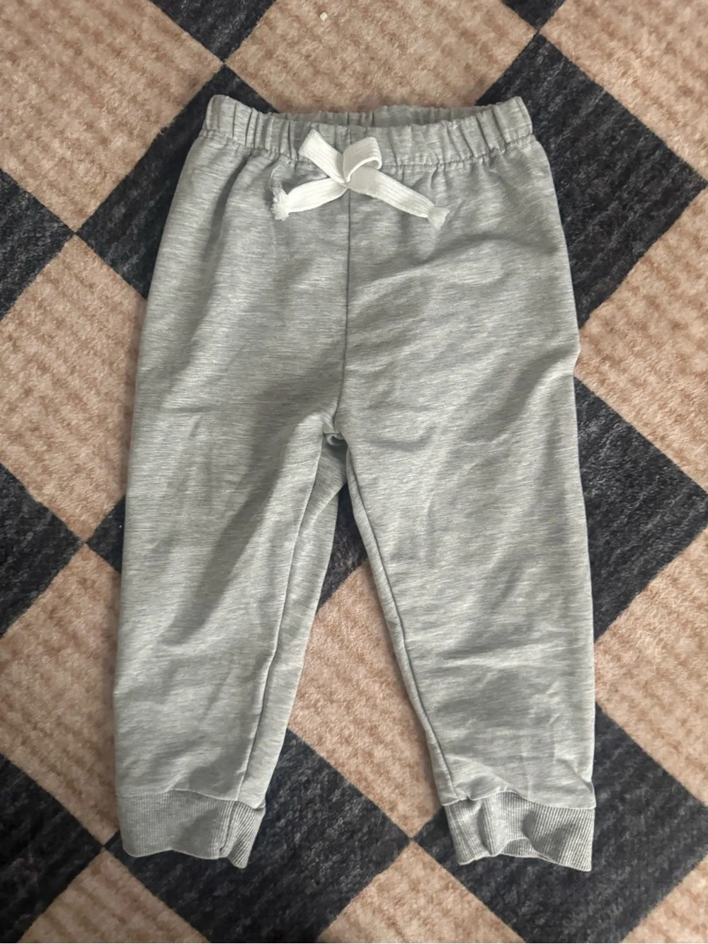 Set of 2 Checkered Toddler Sweat Sets